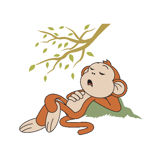 Skacząca maskotka małpka Żłobka Wesołe Wygibasy w Krakowie